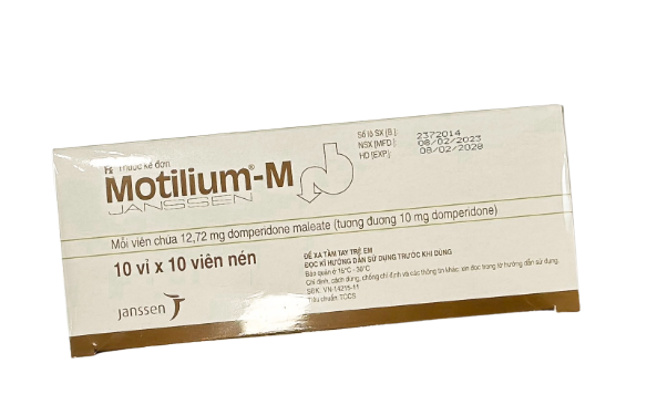 Viên nén Motilium-M Janssen điều trị triệu chứng nôn và buồn nôn (10 vỉ x 10 viên)-2