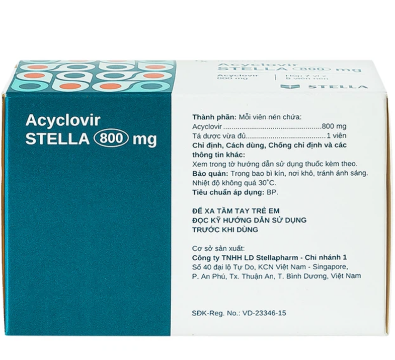 Acyclovir 800mg Stella (H/50v)-1