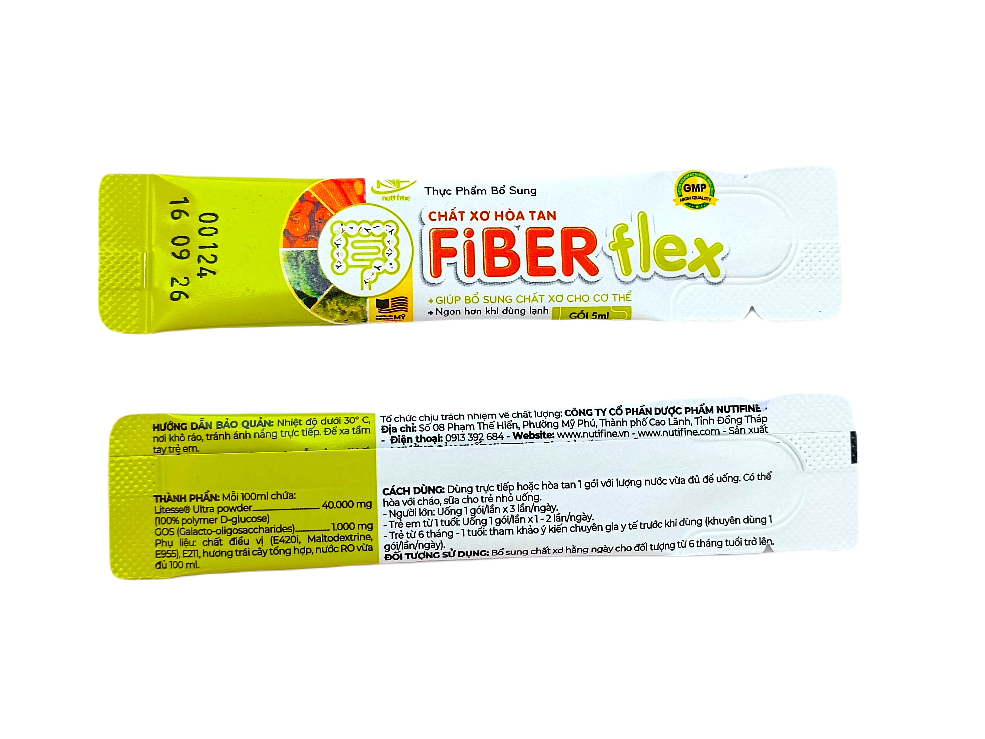 Chất xơ hòa tan FiberFlex Nutifine (Lốc/10h/20g) hỗ trợ điều trị táo bón-3