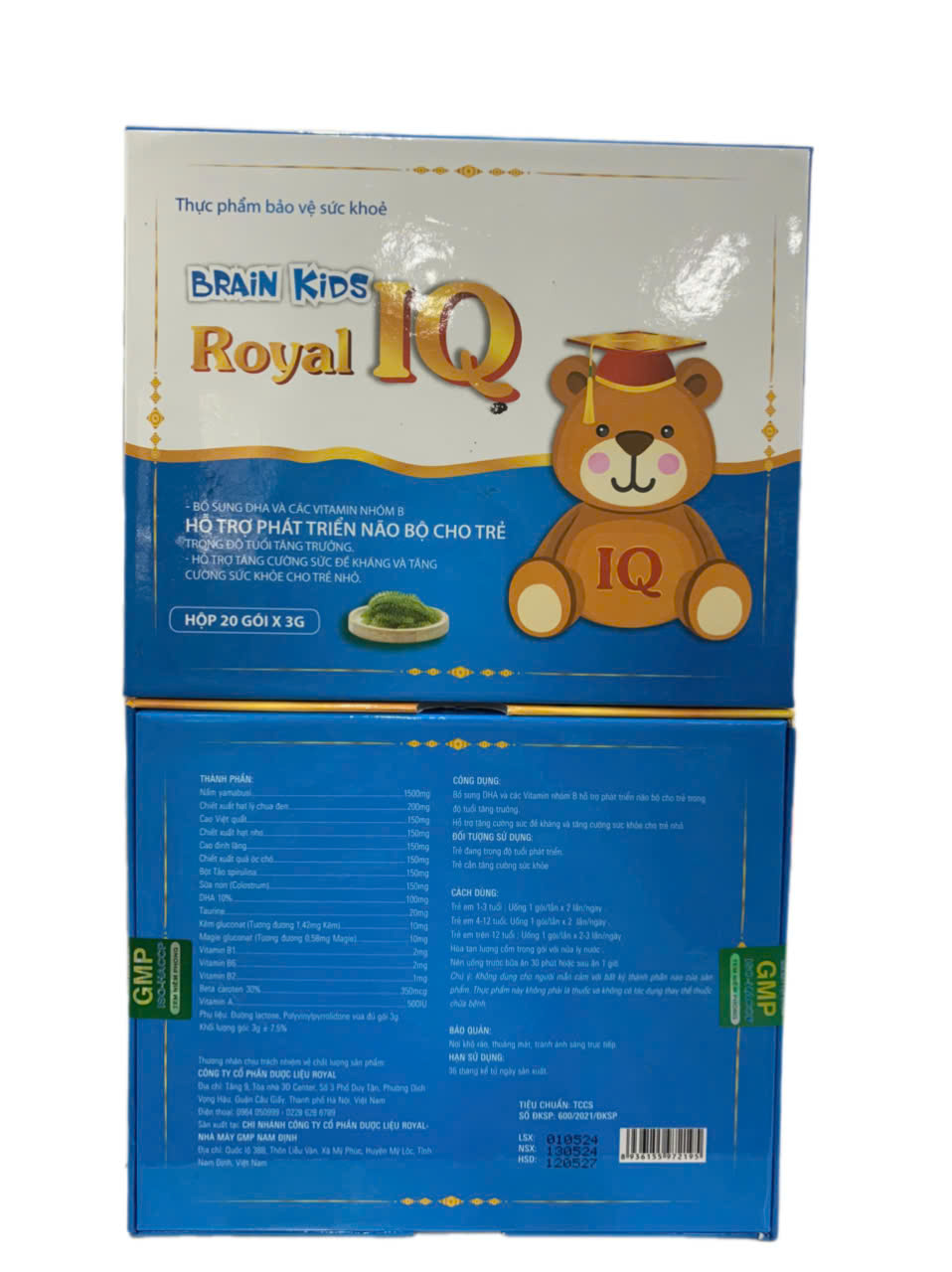 Cốm phát triển não bộ Brain kids Royal IQ (H/20g/3gr) bổ sung dha