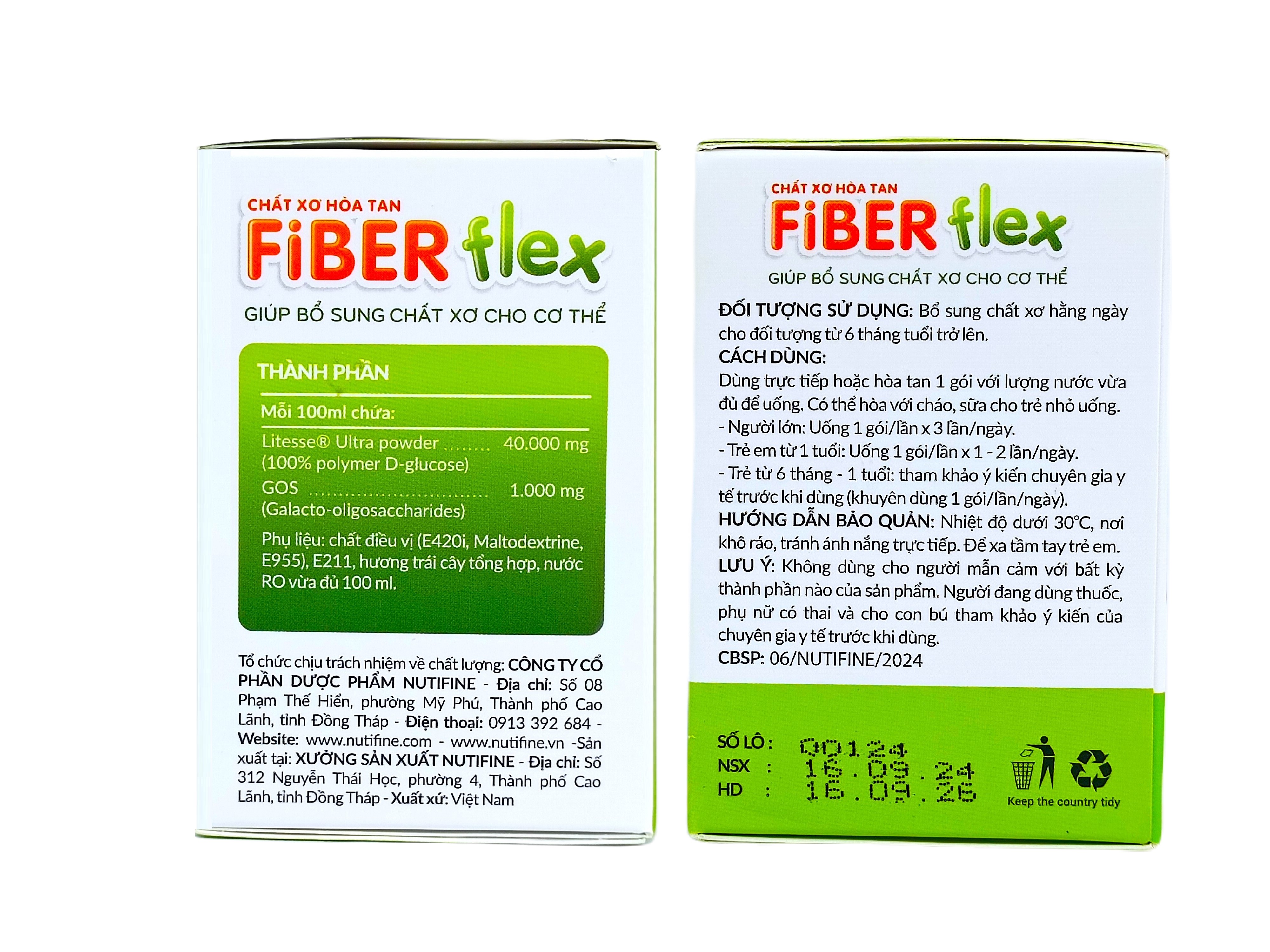 Chất xơ hòa tan FiberFlex Nutifine (Lốc/10h/20g) hỗ trợ điều trị táo bón-4