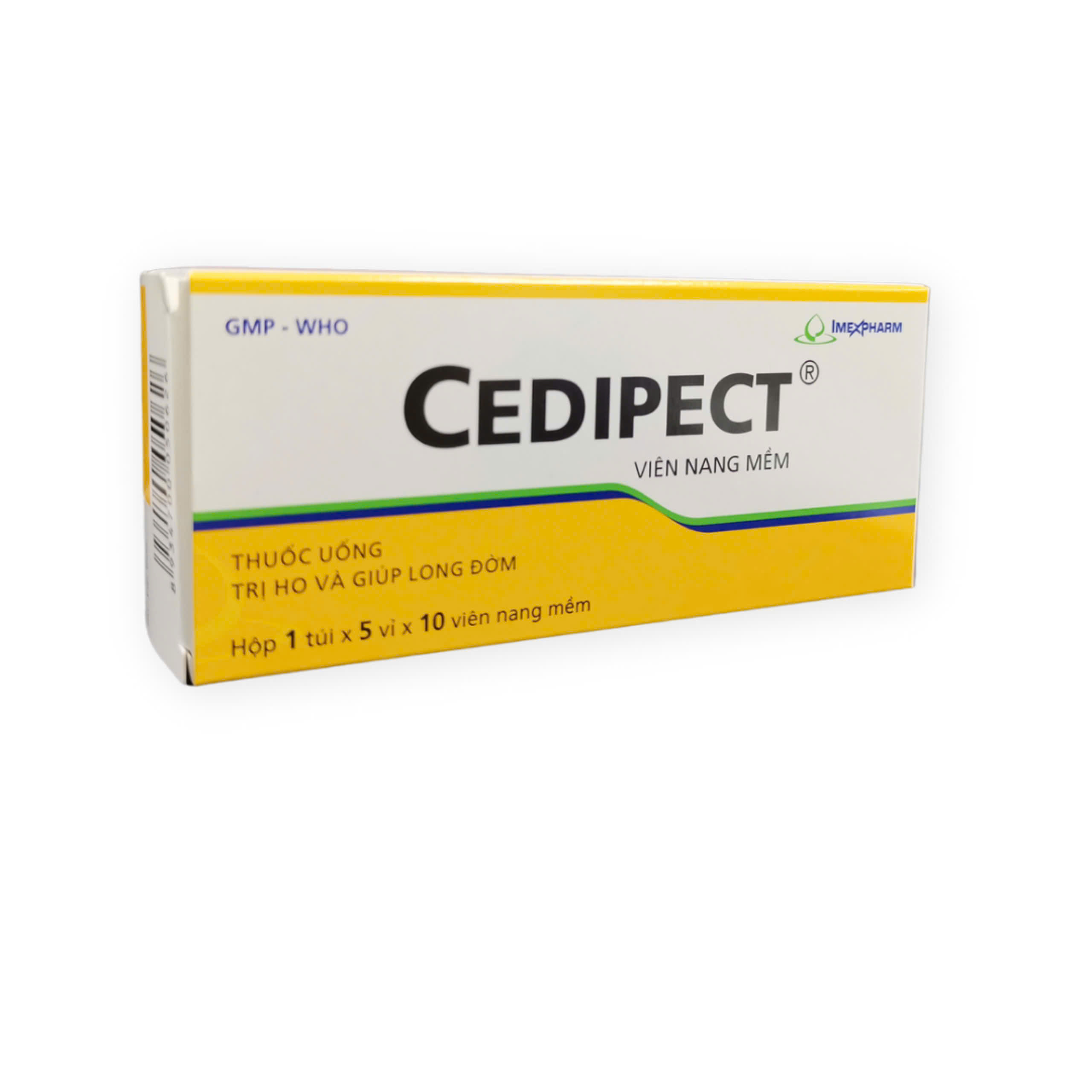 Viên uống Cedipect Imexpham (H/50v) điều trị ho khan