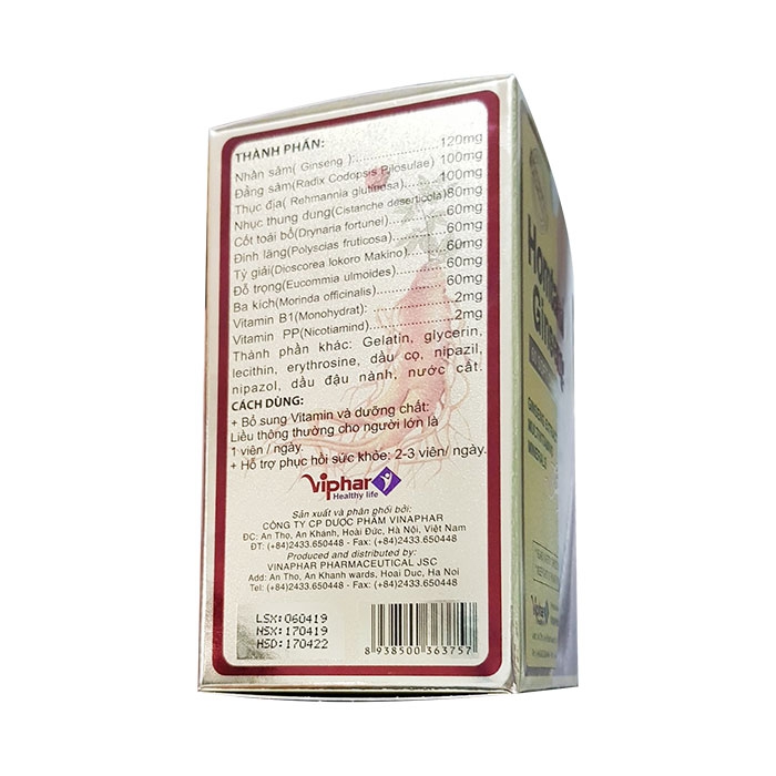 Viên uống Homlamin Ginseng Vinaphar (H/60v) bổ sung vitamin-1